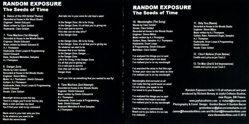 Picture of the booklet for Random Exposure album by The Seeds of Time